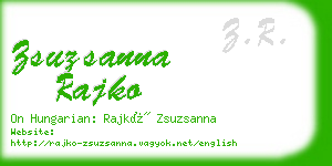 zsuzsanna rajko business card